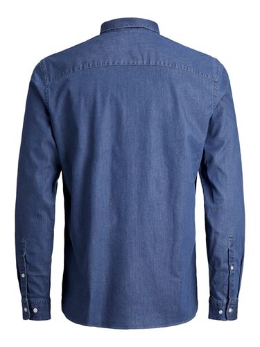 Skjorta - JPRBLALOGO STRETCH DENIM SHIRT