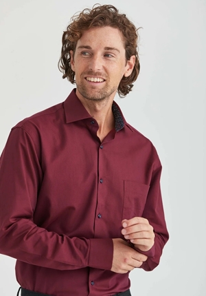 Skjorta - Skjorta vinröd
