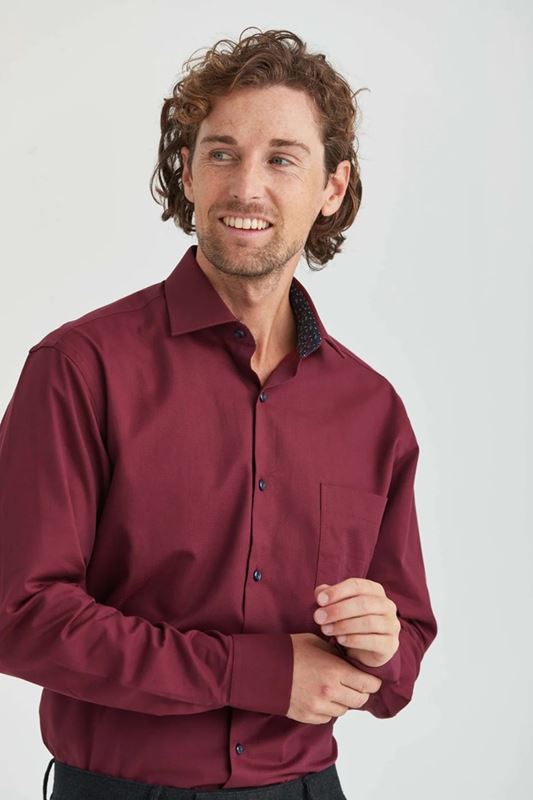 Skjorta - Skjorta vinröd