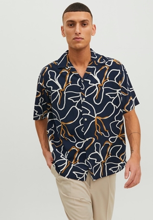 Skjorta - JPRBLATROPIC RESORT SHIRT