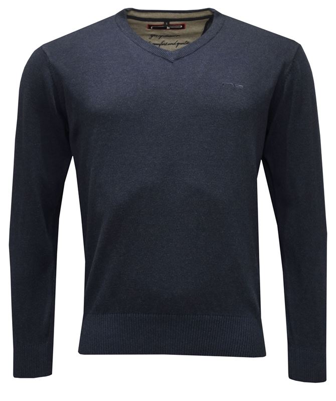 Tröja - V-neck 1670 blå