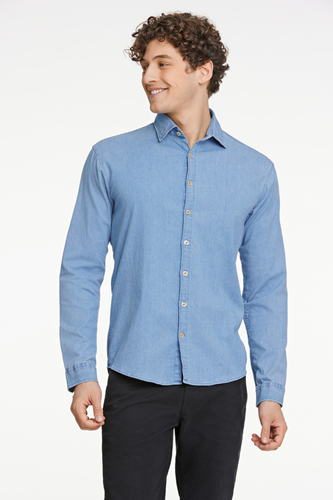 Skjorta - Soft indigo stretch shirt