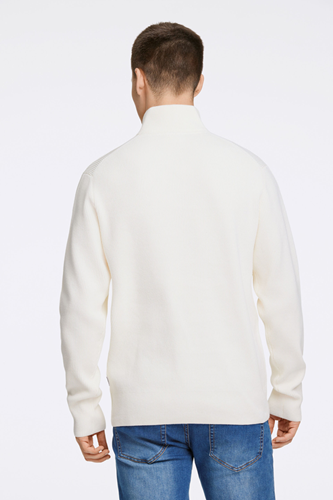 Tröja - Half zip rib knit