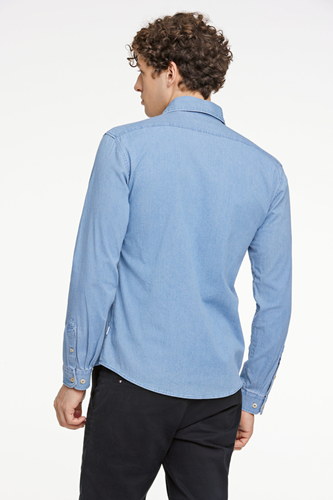 Skjorta - Soft indigo stretch shirt