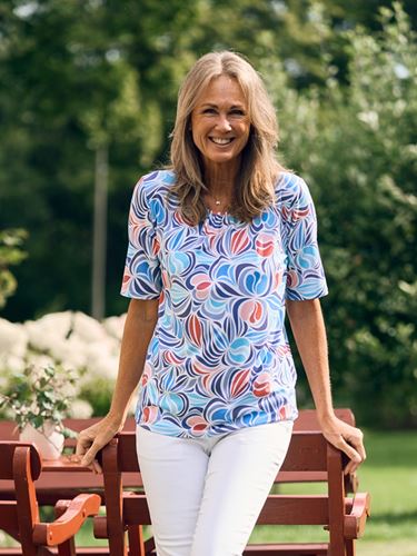 Topp - Topp blårosa