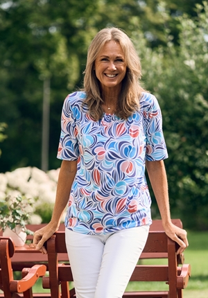 Topp - Topp blårosa