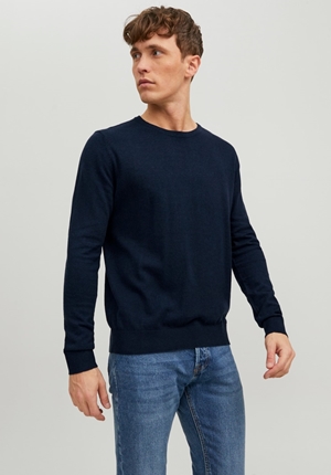 Tröja - JJEEMIL KNIT CREW NECK