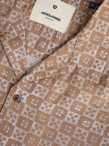 Skjorta - JPRBLULINCOLN PRINT RESORT SHIRT