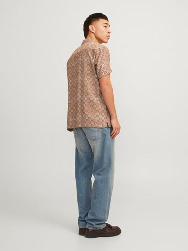 Skjorta - JPRBLULINCOLN PRINT RESORT SHIRT