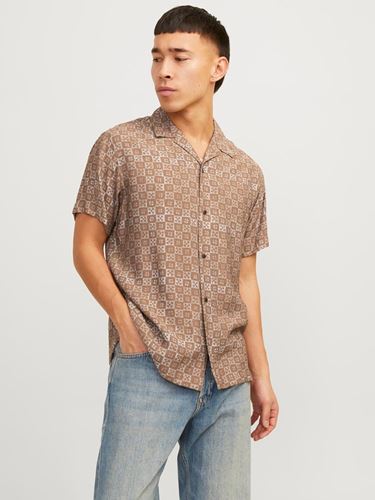 Skjorta - JPRBLULINCOLN PRINT RESORT SHIRT