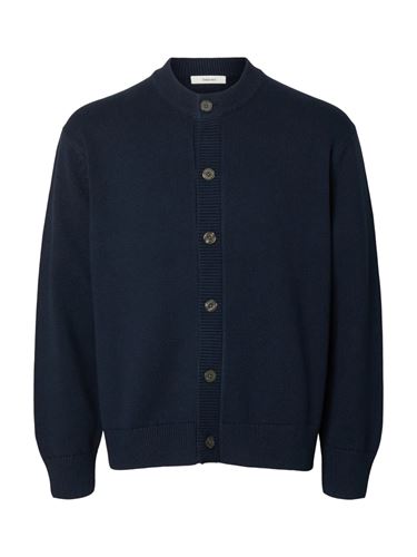 Kofta - SLMBRAUN LS KNIT O-NECK CARDIGAN