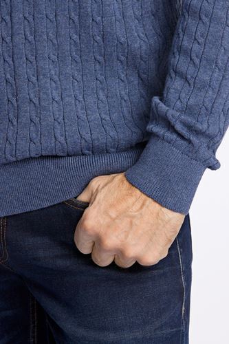 Tröja - O-neck cable knit