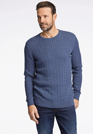 Tröja - O-neck cable knit