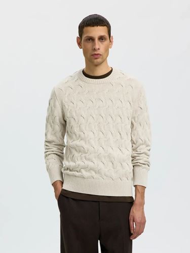 Tröja - SLMCARLOS LS CABLE CREW NECK
