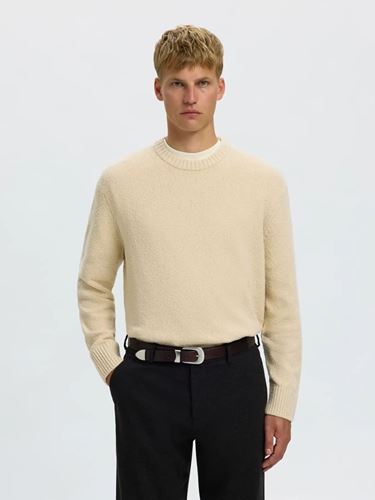 Tröja - SLHALEX LS KNIT CREW NECK