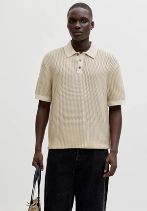 Tröja - JPRBLUKINGSLEY KNIT POLO SS