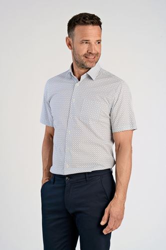 Skjorta - AOP cotton stretch shirt