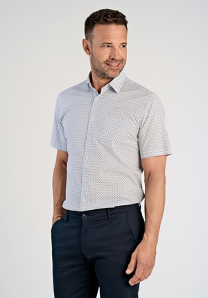 Skjorta - AOP cotton stretch shirt