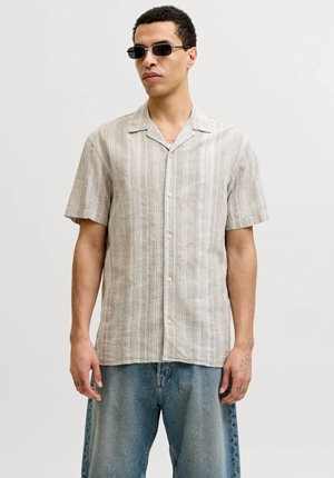 Skjorta - JPRBLUSUMMER LIN BLEND