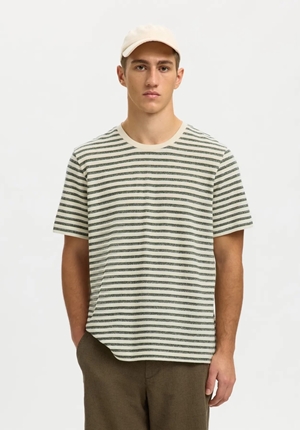 T-shirt - SLHKEVIN STRIPE SS O-NECK